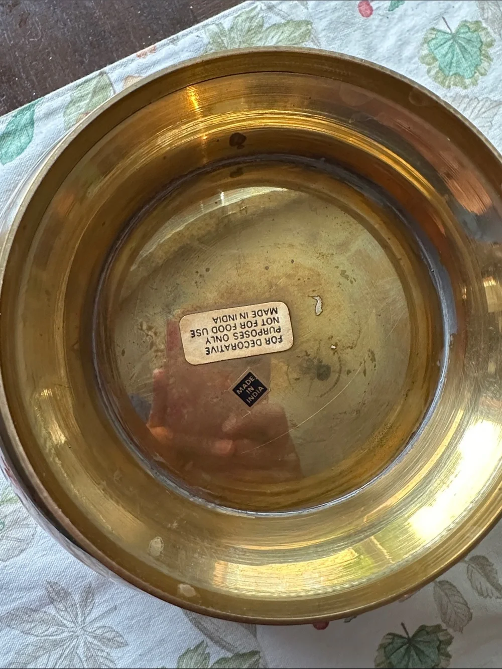 Brass Heart Cutout Decorative Bowl